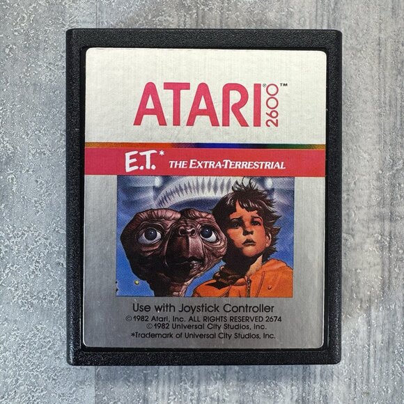 E.T. The Extra-Terrestrial - Atari 2600 Vintage 1982 Video Game Complete In Box - Picture 2 of 16
